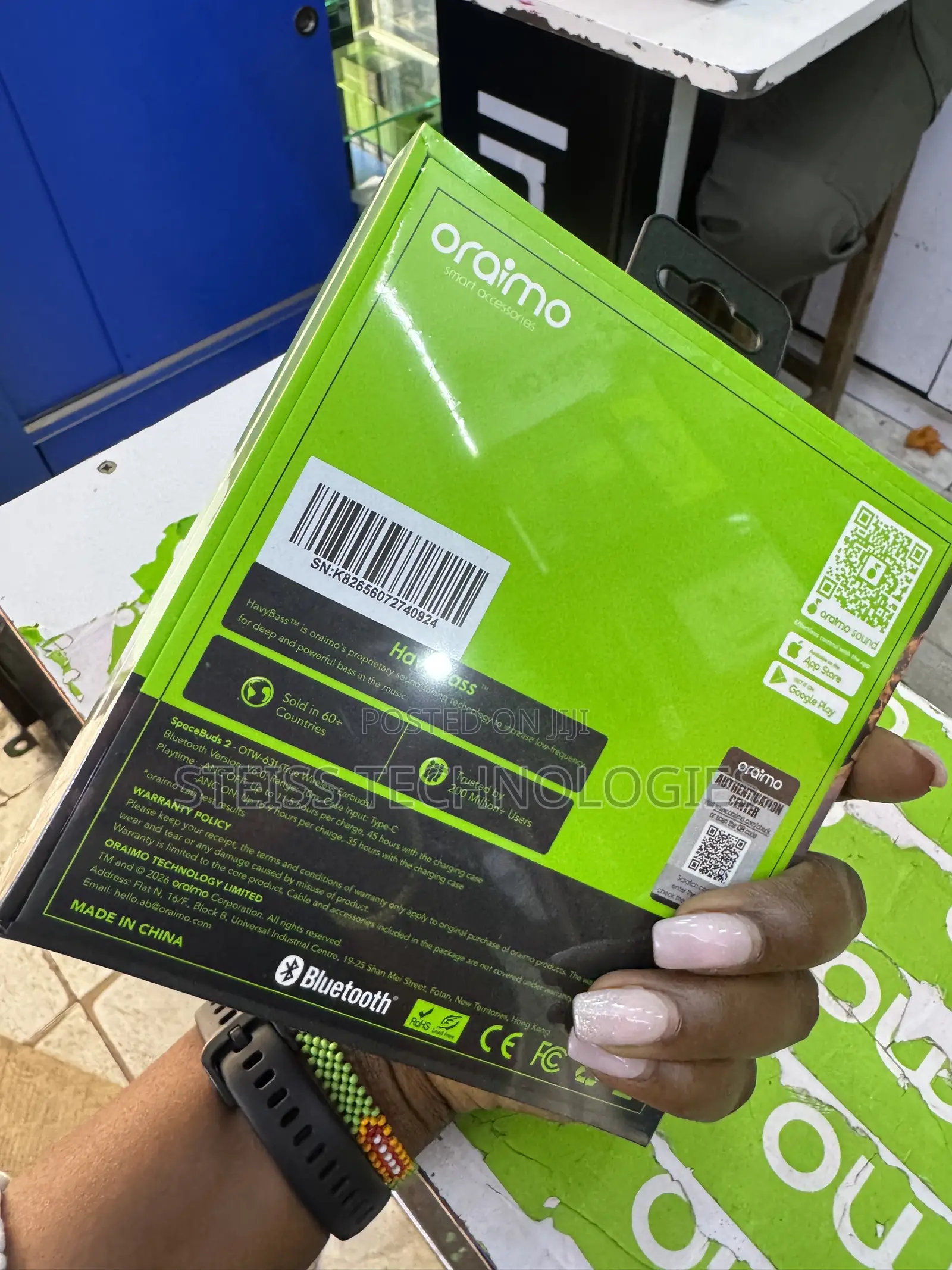 Burgundy Oraimo Wireless Spacebuds 2