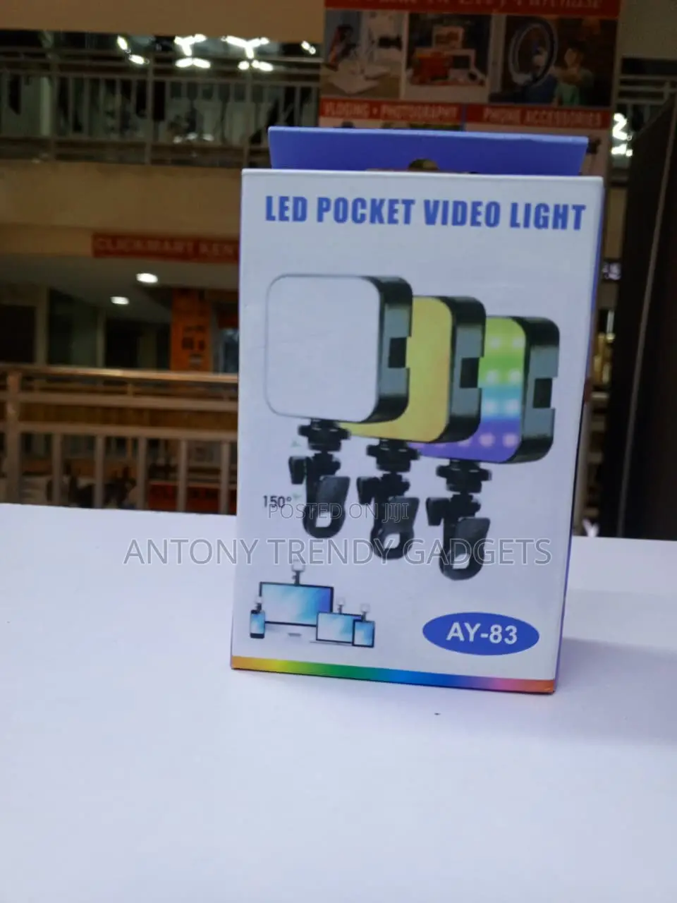 AY-83 Rechargeable RGB LED Pocket Video Light