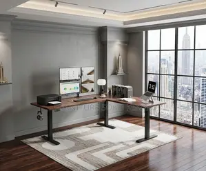 L Shaped 1400MM Gaming Table | Electric Adjustable Desk