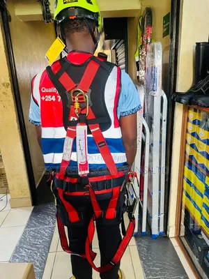 Full-Body Fall Arrest Harness With a Double Lanyard & Energy Absorber
