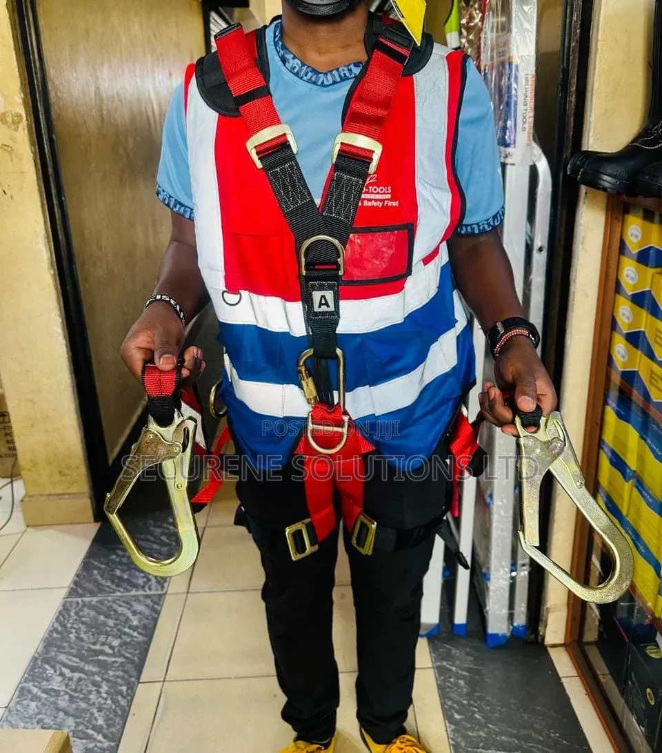 Full-Body Fall Arrest Harness With a Double Lanyard & Energy Absorber