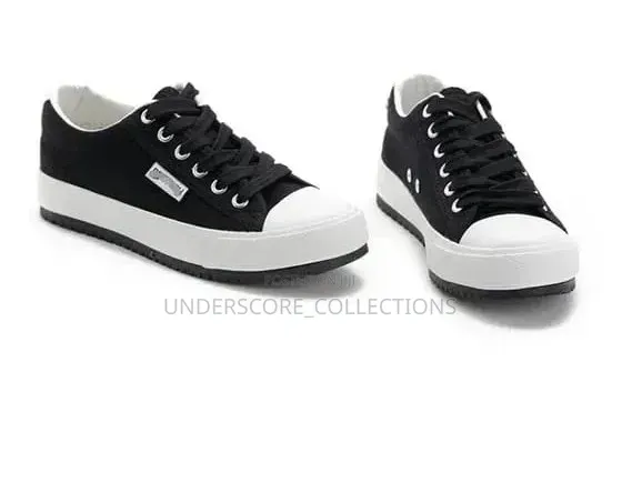 These Are Ben Bu / Benbu Black Canvas Sneaker
