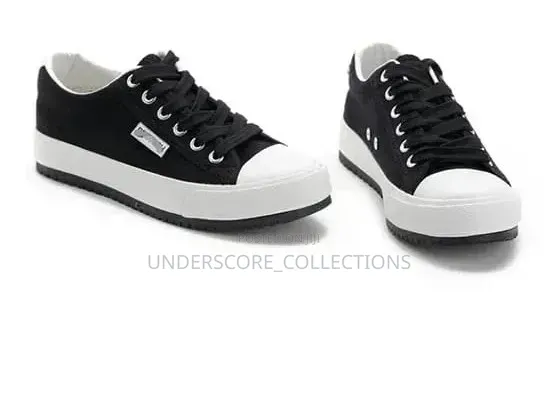 These Are Ben Bu / Benbu Black Canvas Sneaker
