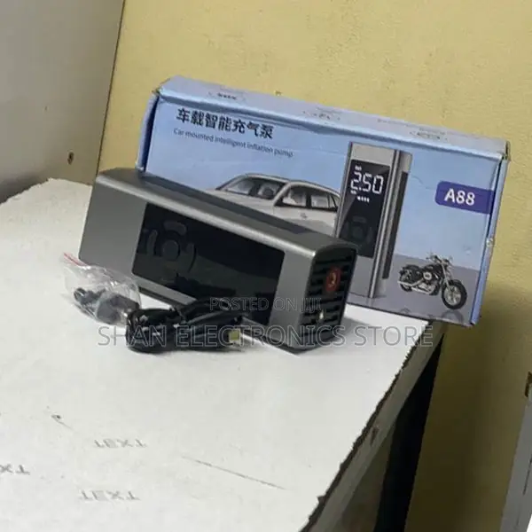 A88 Compact Car Tyre Air Inflator Pump With Preset PSI Control System