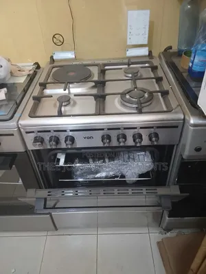 60 by 60 Von 3+1 Standing Cooker With Wok Burner Heavy Cast Iron Grill
