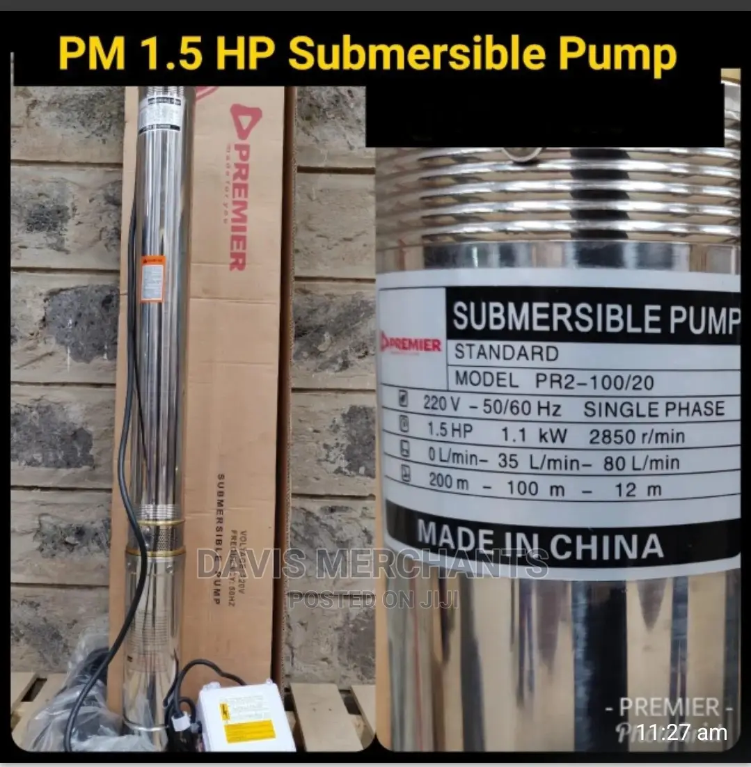Premier Submersible Water Pump 1.5 HP
