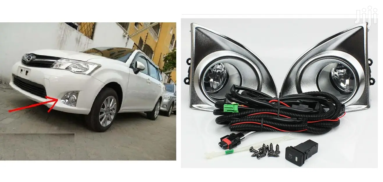 Toyota Axio/Fielder: Ilamp Fog Lamps Set With Silver Covers