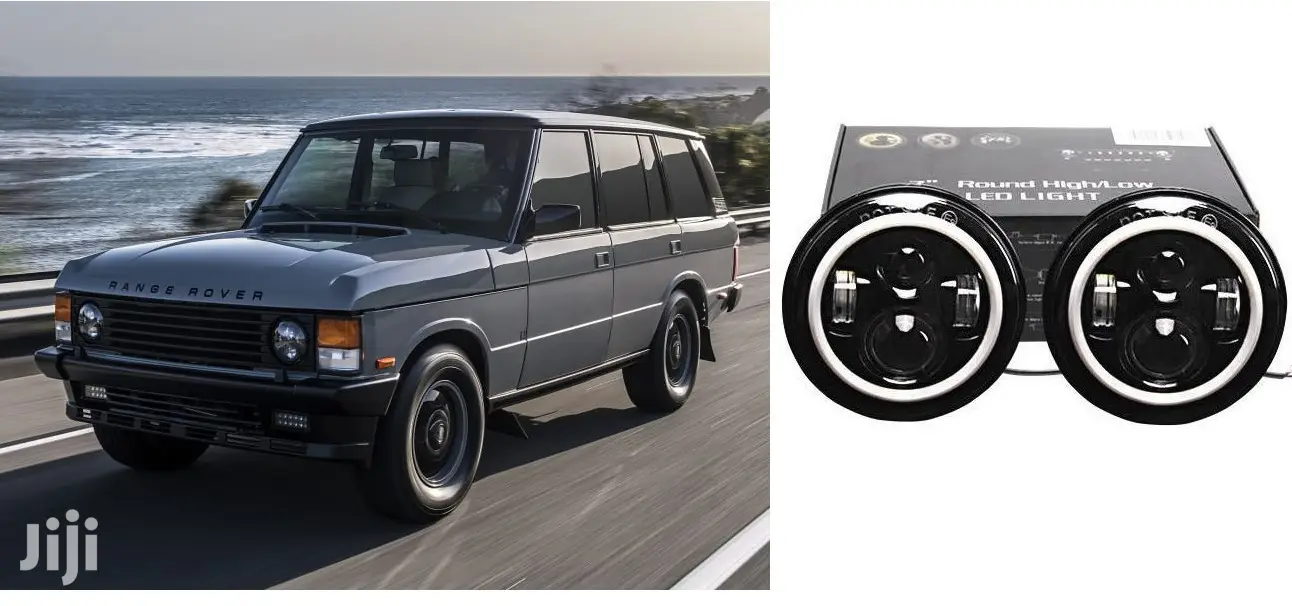 2X Range Rover Classic, Led Headlight With Angel Eye Halos