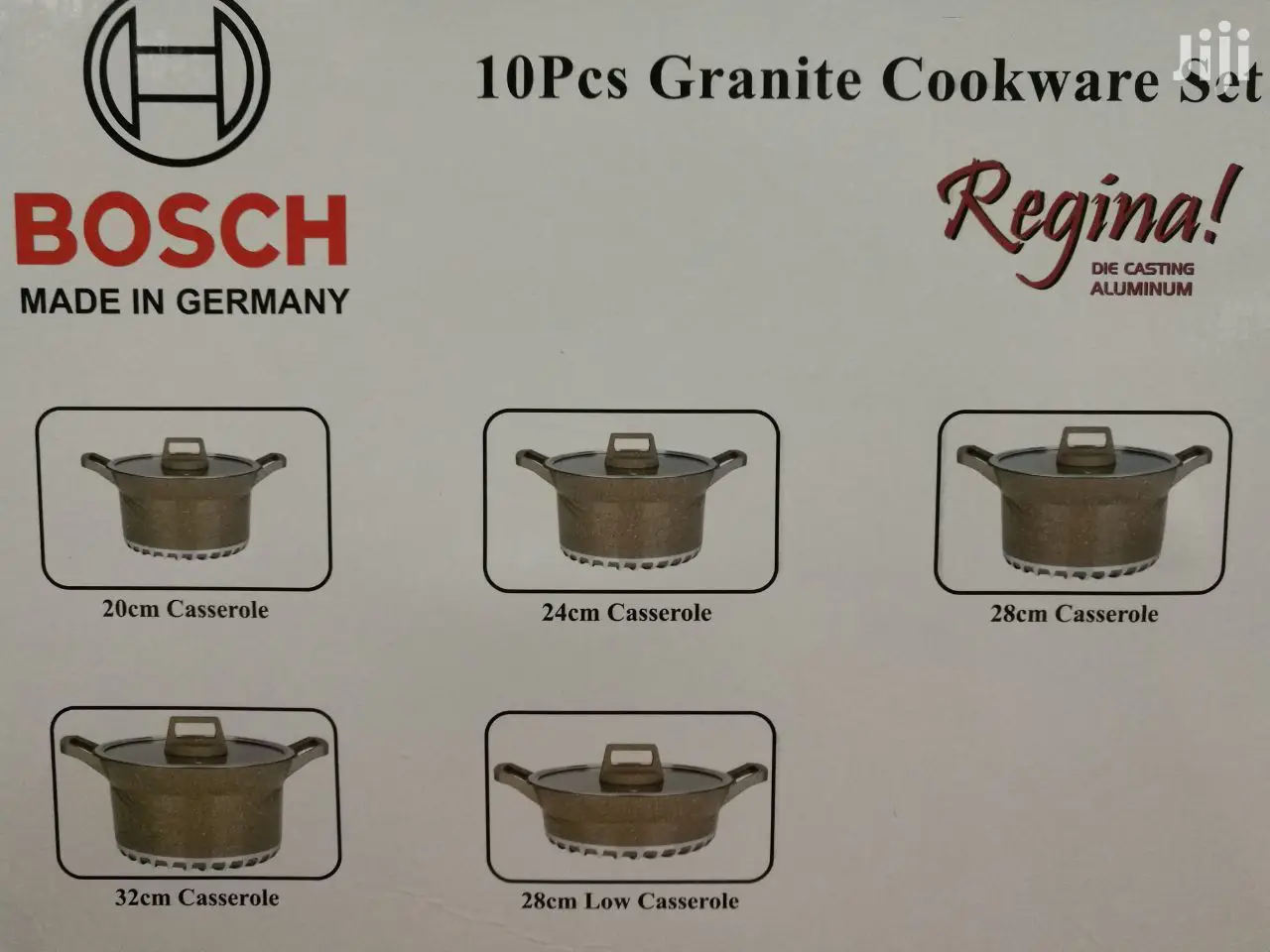 10pcs Bosch Granite Cookware Set