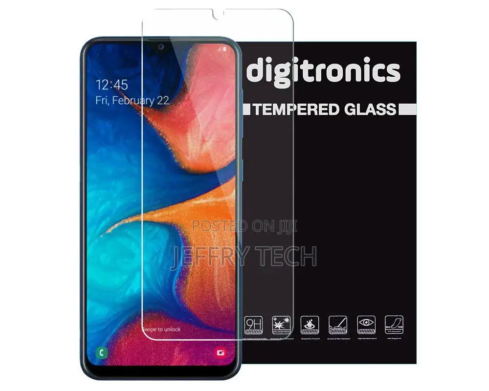 Protective Tempered Glass For Samsung Galaxy A20