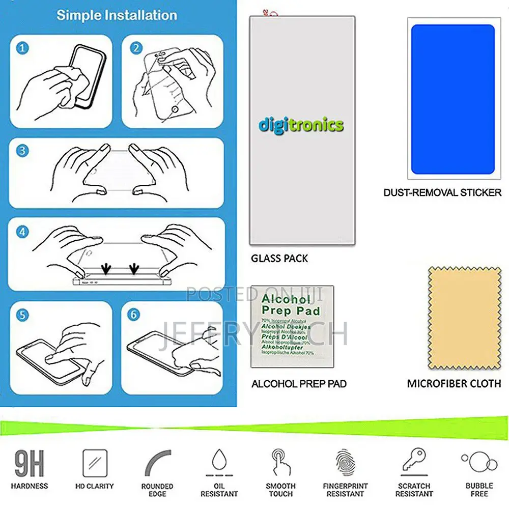 Protective Tempered Glass For Samsung Galaxy A20