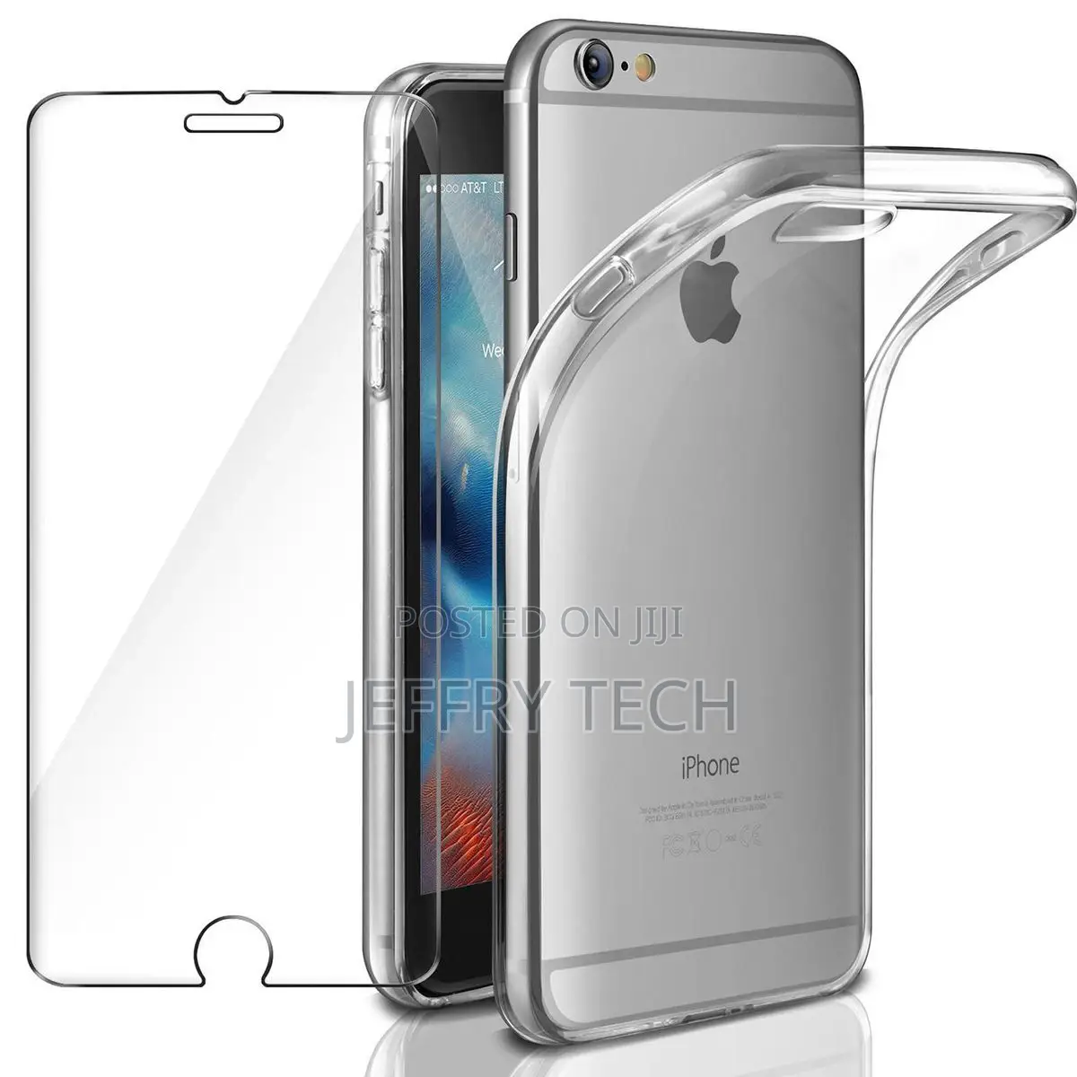 Tempered Glass and Protective Clear Case for iPhone 6S / 6