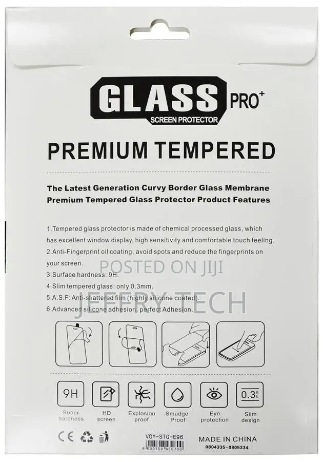Tempered Glass Screen Protector For Samsung Tab 9.6 Inch