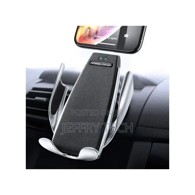 S5 Smart Wireless Car Charger Mount - Black