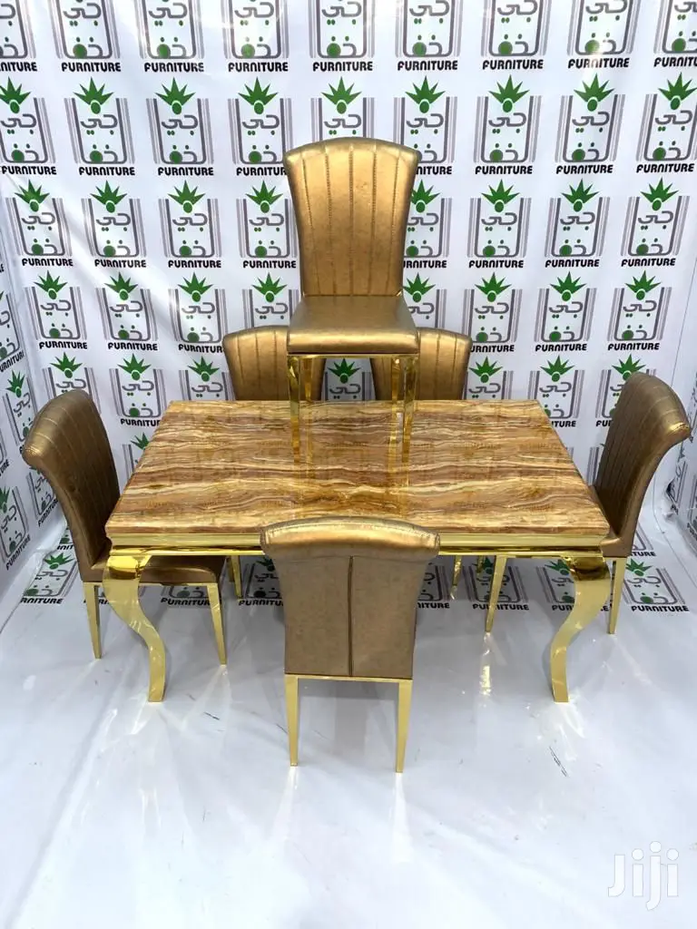 Marble Dining Table and Accompanying Chairs. Free Delivery