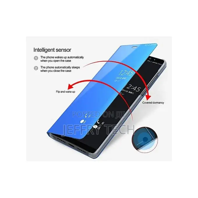 Smart Clear View Mirror Case for Huawei P30 Lite Cover Leather Flip Ca