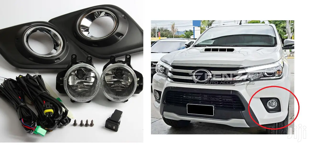 Toyota Hilux Revo:M80/M70/Sr5: Fog Lamps With Chrome Finish,