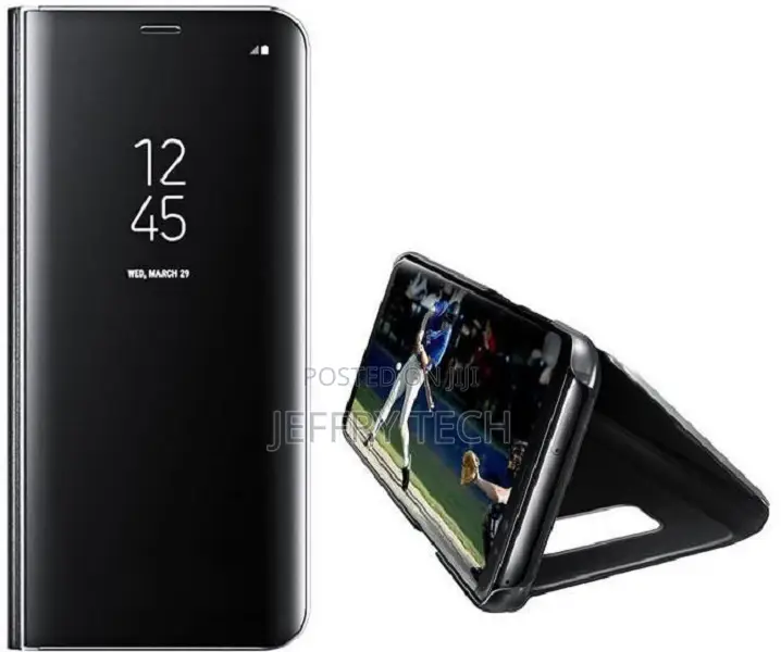 Apple iPhone XS Max Clear View Standing Cover Case - Black